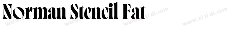 Norman Stencil Fat字体转换 Norman Stencil Fat字体转换